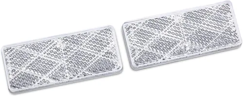 Vista 10 de Reflector Rectangular de Seguridad Adhesivo para Camión Remolque Placa Reflectante de Advertencia para Automóvil Caravana Camión Autobús