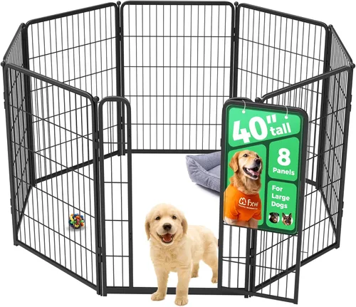 Vista 86 de FXW Homeplus Unleashed Corralito para Perros de Interior - Juego Sin Estrés y Seguro, Resistente de 24 Pulgadas 2 Paneles Corralito para Cachorros