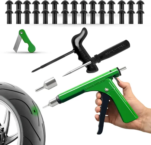 Vista 10 de GRAND PITSTOP - Tapones de recambio en forma de hongo para kit de reparación de perforaciones de neumáticos sin cámara - para autos, motocicletas