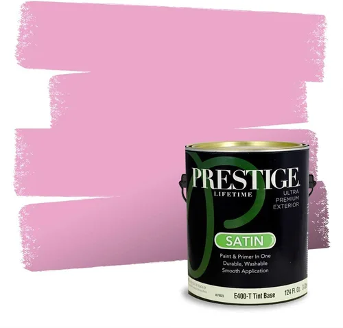 Vista 155 de Prestige Paints Pintura exterior e imprimación en uno, 1 galón, plano, coincidencia comparable de Valspar* Amber Rose*