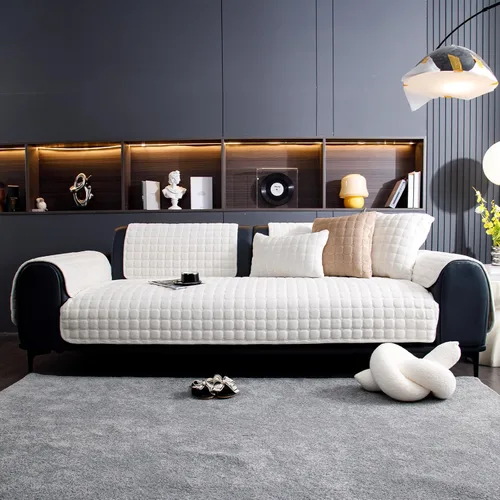 Vista 7 de Funda de sofá para mascotas, lavable, protector de sofá para perros con diseño antideslizante, funda para muebles apta para mascotas