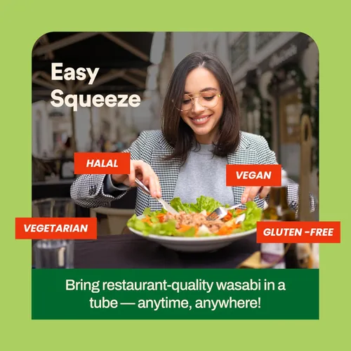 Vista 8 de Wasabi-O Pasta de wasabi premium en tubo, 1.52 onzas