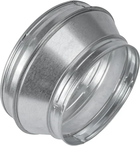 Vista 11 de Reductor de conducto redondo de 4 a 3 pulgadas - Aumento de tubería de acero galvanizado de ajuste masculino - Acoplamiento para sistemas