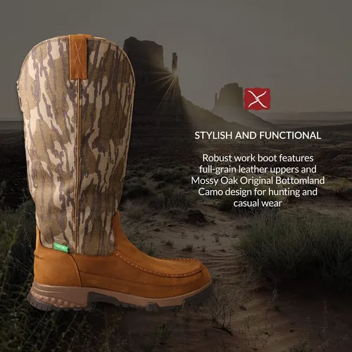 Vista 2 de Twisted X Botas de caza Viperguard para hombre de 17 pulgadas, antideslizantes e impermeables, hasta la rodilla, Multi