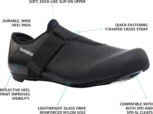 Vista 2 de SHIMANO SH-RP101 High Performing All-Rounder Cycling Shoe, Black 2022