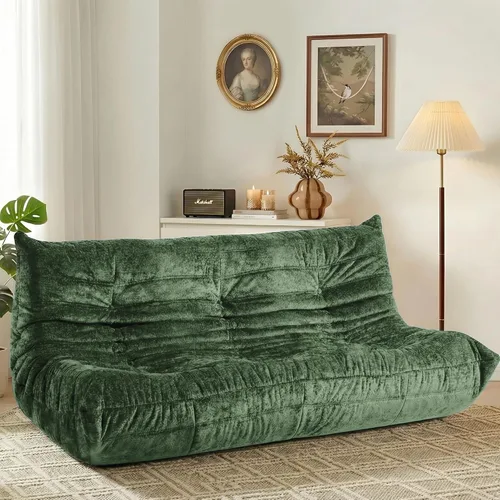 Vista 44 de HABUTWAY Puf Otomano, Reposapiés, Silla junto a la Chimenea, Sofá Puf Perezoso de Espuma Viscoelástica para Sala de Estar, Dormitorio, Dormitorio