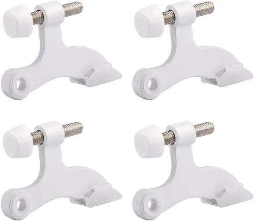 Vista 16 de HOMOTEK Paquete de 2 Topes de Puerta con Pasador de Bisagra de Latón Antiguo, Tope de Puerta Ajustable de Lujo Resistente de 2-1/2"x1-3/4