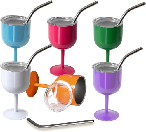 Vista 8 de Vaso de chupito de 3 onzas con popote y tapa, de acero inoxidable de colores, vasos de sublimación de doble pared con aislamiento al vacío, juego
