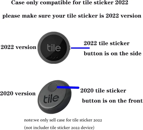 Vista 3 de Funda para adhesivo de azulejos (2022), paquete de 2 unidades. Cubierta pequeña para rastreador Bluetooth, soporte protector para buscador remoto