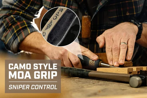 Vista 11 de Spec Ops Tools - Juego de cinceles de madera con cuchillas de acero de alto carbono, agarre absorbente de golpes, 4 piezas, 3% donado a veteranos