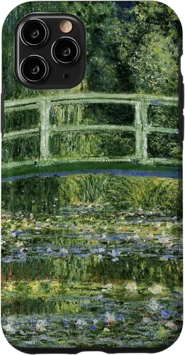 Vista 28 de Funda de jardín para iPhone 11 Monet's Water Lily y puente japonés
