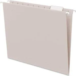 Vista 3 de Carpeta archivadora Smead Hanging, Carta, pestaña de 15, 25 por caja, Gris