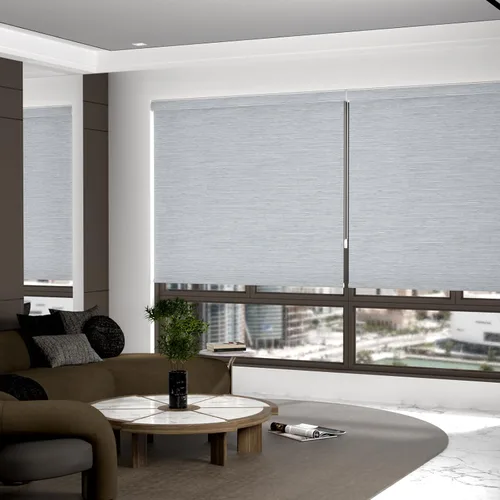 Vista 4 de MYshade Persianas enrollables personalizadas para ventana, persianas enrollables para ventanas con cable, bloqueo solar, protección de privacidad