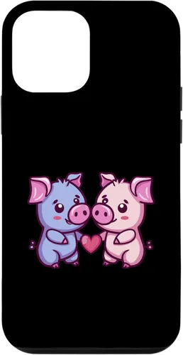 Vista 12 de iPhone 15 Pigs Love Couple Heart Valentines Day Case