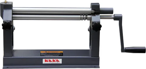 KAKA INDUSTRIAL Máquina de rollo deslizante, 12 pulgadas de ancho de 22 Ga. (0.03 pulgadas) de capacidad de acero grueso, rodillo de chapa manual