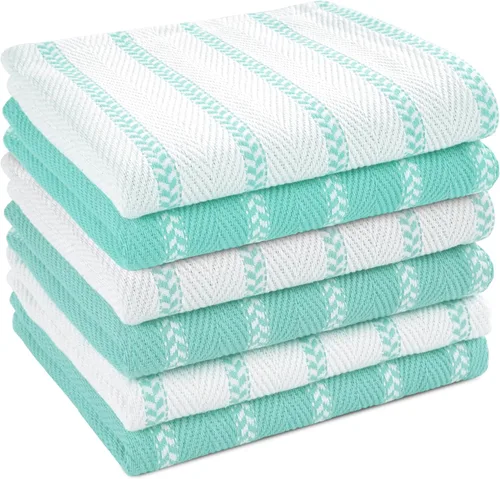 Vista 46 de LANE LINEN Paños de cocina 100% algodón, ultra suaves, absorbentes, de secado rápido, toallas de cocina, paños de lavado multitejido