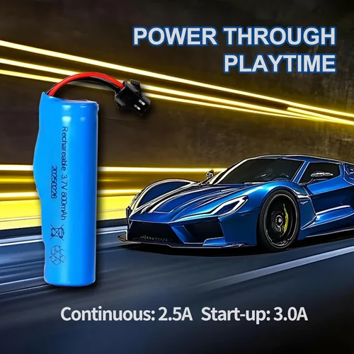 Vista 8 de Batería de iones de litio de 3.7V 800mah con cargadores USB SM-2P enchufe RC batería recargable compatible