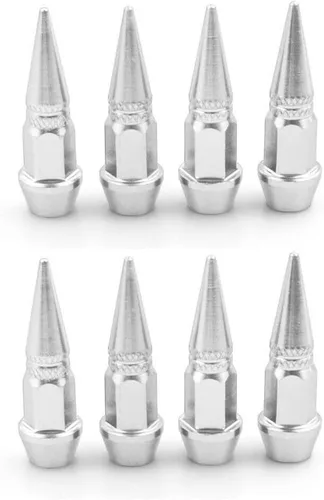 Vista 3 de TEAMWILL Tapones para válvula de neumático de coche, 8 unidades, con forma de pico (negro)