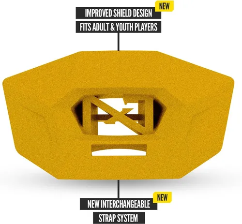 Vista 158 de Nxtrnd One Protector Bucal de Fútbol Americano, Correa Incluida, Se Adapta a Adultos y Jóvenes (Negro)
