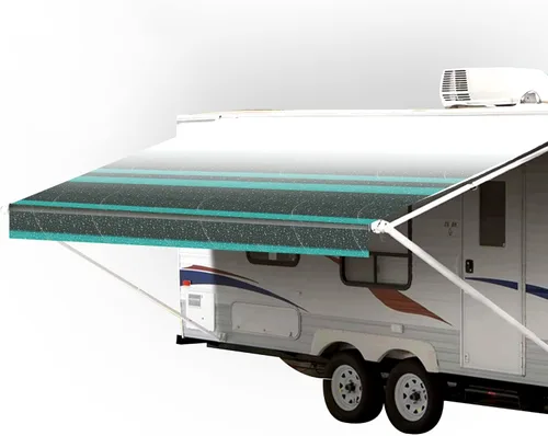Vista 11 de SunWave Repuesto de tela de vinilo prémium para toldo de autocaravana (11 pies, tira verde azulado)