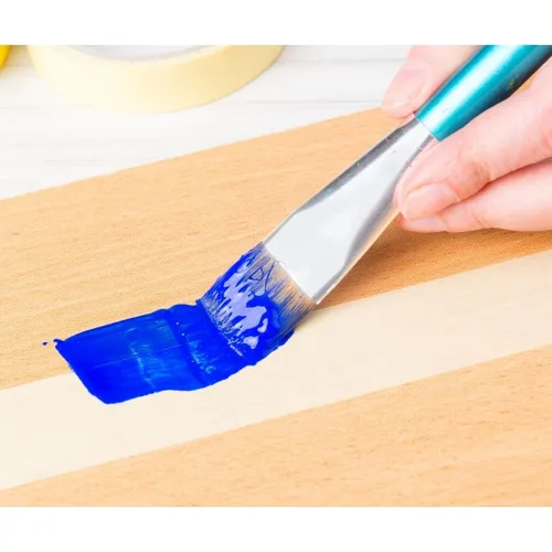 Vista 4 de GTSE Cinta de enmascarar, 1 rollo, 1 pulgada x 55 yardas (164 pies), cinta adhesiva de pintura multisuperficie, perfecta para pintar, hogar