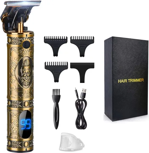 Suttik Cortapelos para hombres, recortadora profesional de cabello y barba para hombres, recortadora de bigote, con hoja en T, recortadora de pelo