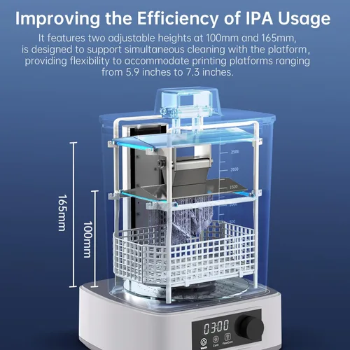 Vista 5 de ANYCUBIC Máquina de lavado y curado 3.0, estación de lavado y curado ultravioleta 2 en 1 para modelos de impresora 3D ANYCUBIC Photon Mono 4 2 Mars