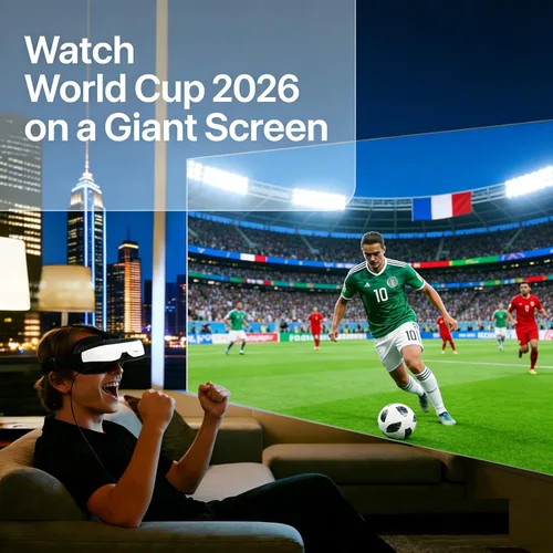 Vista 2 de Bigeyes H3 Personal Mobile Movie Cinema -Video Glasses with HDMI Input,Video Goggles,Built in Battery,Not VR HMD,Connected to Various Media Sources