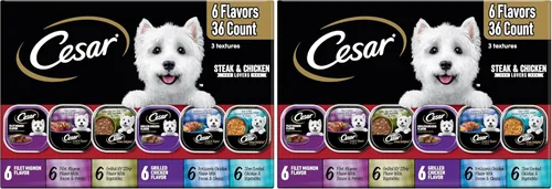 Vista 11 de Cesar - Comida para perro, 36 unidades y 60 unidades, paquete variado