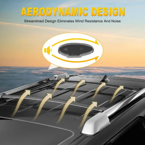 Vista 5 de OCPTY Barras transversales para portaequipajes Honda Odyssey 2011, 2012, 2013, 2014, 2015, 2016, 2017, para bolsa de carga, equipaje, kayak, canoa