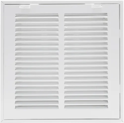Howeall 10" x 10" [Tamaño de apertura del conducto] Rejilla de filtro de aire de retorno de acero - Cara/puerta extraíble para filtros de 1 pulgada