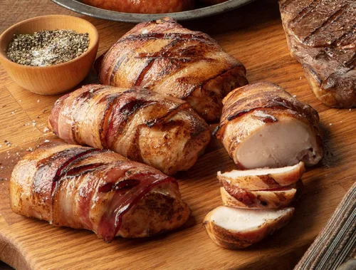 Vista 2 de Burgers' Smokehouse Filetes de pechuga de pollo envueltos en tocino (4)