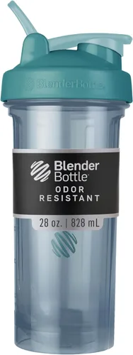 Vista 25 de Botella mezcladora serie Pro de BlenderBottle para batidos de proteínas y bebidas de preentrenamiento, 24 onzas, color negro
