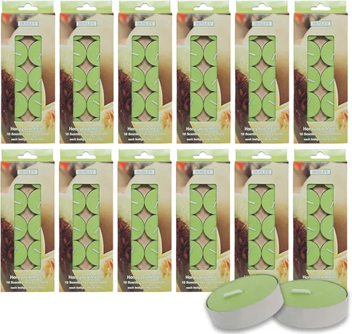 Vista 8 de Hosley Velas de té sin perfume a granel, 50 velas blancas de larga duración, mini velas votivas para el hogar, restaurantes, iglesia de Shabat