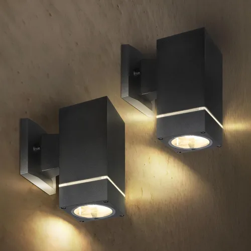 Vista 15 de ASD Lámpara de pared cilíndrica redonda de 2 vías Enchufe E26 de 120 W de 120 V Impermeable, compatible con bombillas LED/CFL/incandescentes