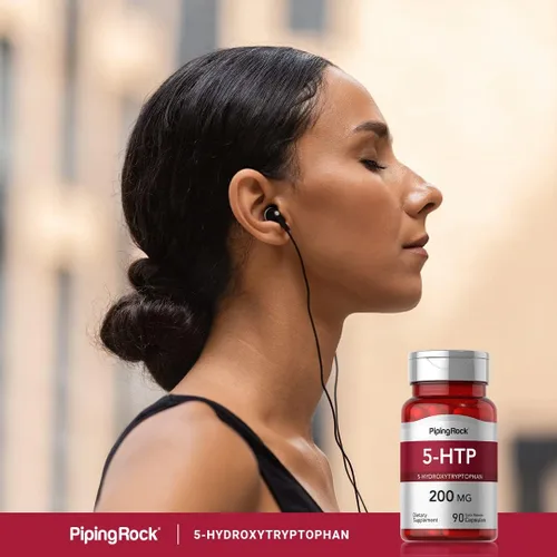 Vista 6 de Piping Rock Suplemento 5-HTP 200 mg 90 Cápsulas 5-Hidroxitriptófano de extracto de Griffonia Simplicifolia Sin OMG, sin gluten