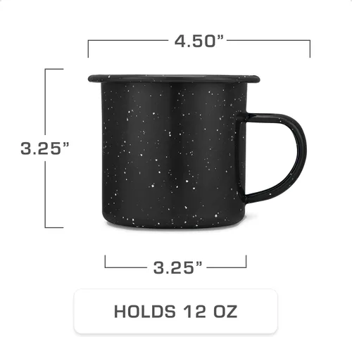 Vista 4 de COLETTI Juego Clásico de Cafetera Percoladora de Esmalte y Tazas — La Cafetera de Camping Más Nostálgica, Ahora Modernizada