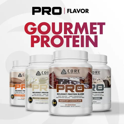 Vista 6 de Core Nutritionals Pro Mezcla de Proteína de Suero de Liberación Sostenida con Enzimas Digestivas 25g de Proteína, 2g de Carbohidratos Sin