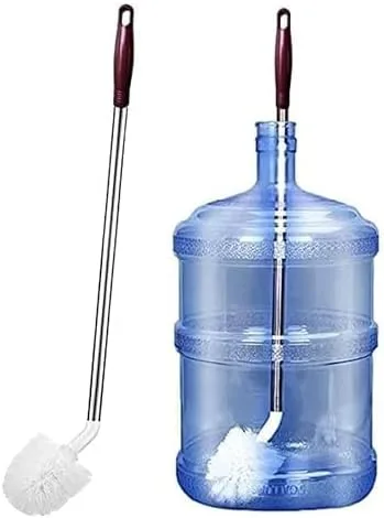 Hovico 1 Pcs Hard-Bristled Crevice Cleaning, Rounded Extra Long Bottle Brush,Gallon Water Bottle Cleaning Brush, Nylon Stiff Bristle Water Jug Brush de Dincken