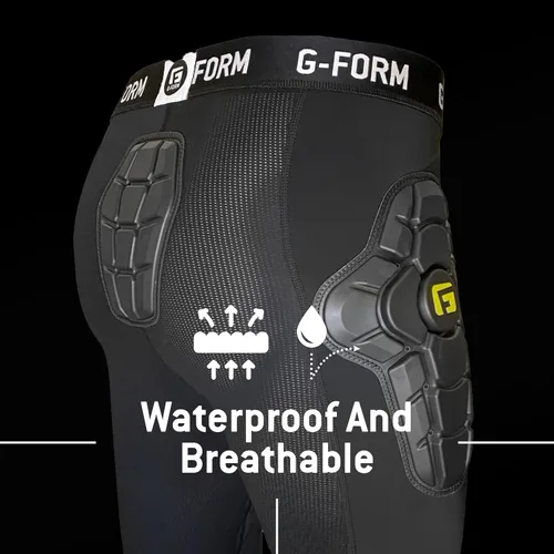 Vista 7 de G-Form EX-1 Bike Short Liner - Padded Compression Shorts for Men - Protective Bike Shorts for BMX and Snowboarding