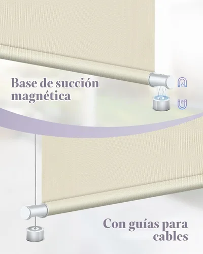 Vista 3 de Graywind Persianas enrollables motorizadas para exterior para patio compatibles con Alexa Google, cortinas solares inteligentes para exteriores