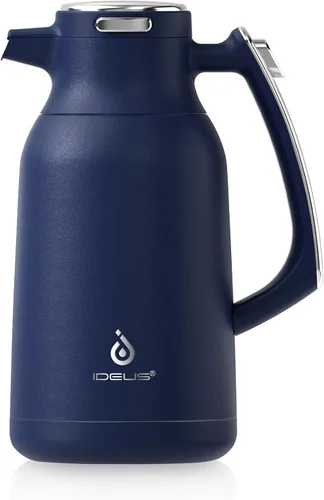 Vista 16 de IDEUS Jarra térmica para café 68oz (2,000ml), Jarra de acero inoxidable de doble pared aislada al vacío, Jarra de agua, servidor de café