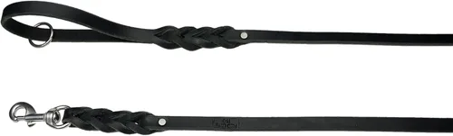 Vista 2 de Redline K9 - Correas de cuero trenzado Latigo de 1/2 pulgada (1/2 pulgada x 3 pies) con acero inoxidable
