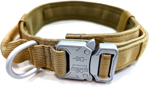 Vista 7 de Collar táctico para perro [collar de perro de caza K9 impermeable de calidad militar K9], collar táctico resistente para perro con hebilla de metal