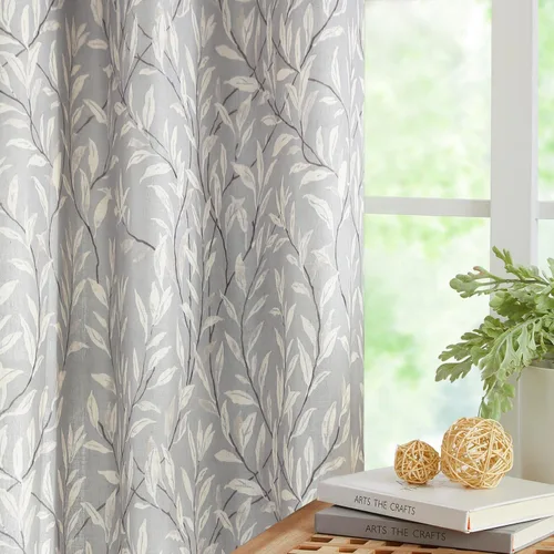 Vista 27 de Cortinas con estampado de pájaros de campo, 30 x 24 pulgadas, 2