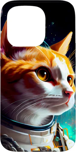 Vista 14 de Tabby Space Cat Astronaut Cats Galaxy Travel Kitten Pet Fun Case for iPhone 16