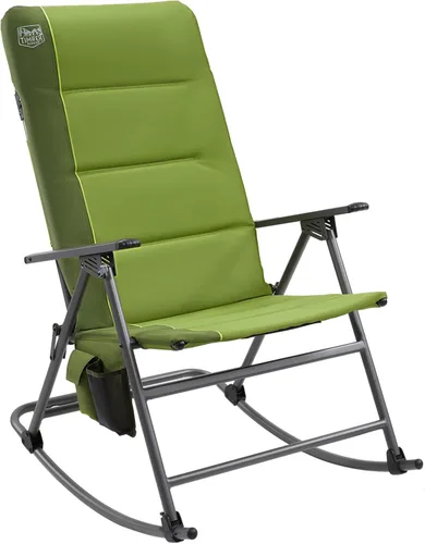 Vista 16 de TIMBER RIDGE Silla de columpio plegable extra grande para acampar, silla de columpio acolchada para exteriores con respaldo alto, silla portátil