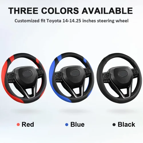 Vista 6 de West Llama - Funda para volante de automóvil personalizada para Toyota Prius, 86, 13.75-14.25 pulgadas