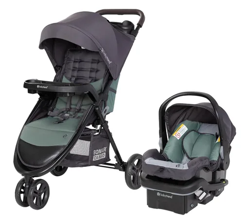 Vista 7 de Sistema de viaje Baby Trend Passport Cargo (con asiento de auto para bebé EZ-Lift™ Plus), Bambú Negro