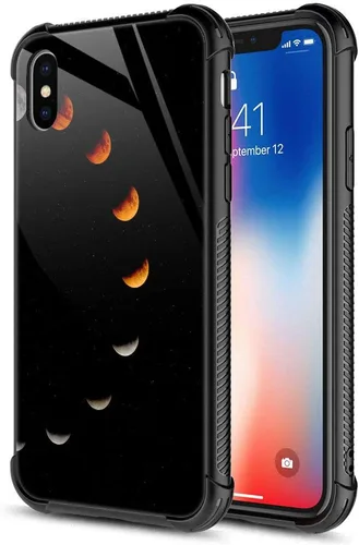 Vista 20 de Funda para iPhone Xs Max, de cristal templado 9H para iPhone Xs Max, diseño a prueba de golpes, antirrayones, para Apple iPhone Xs Max de 6.5